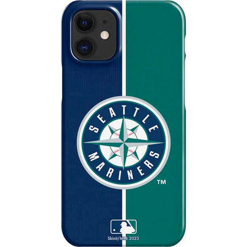 MLB Seattle Mariners Split iPhone 12 Mini Lite Case