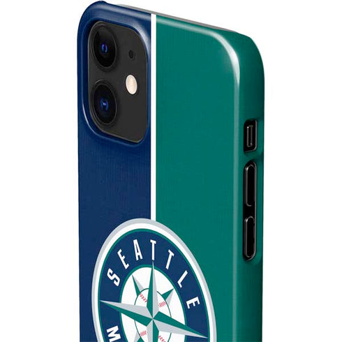 MLB Seattle Mariners Split iPhone 12 Mini Lite Case