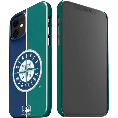 MLB Seattle Mariners Split iPhone 12 Mini Lite Case