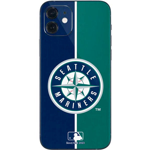 MLB Seattle Mariners Split iPhone 12 Mini Skin