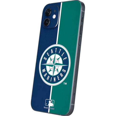 MLB Seattle Mariners Split iPhone 12 Mini Skin
