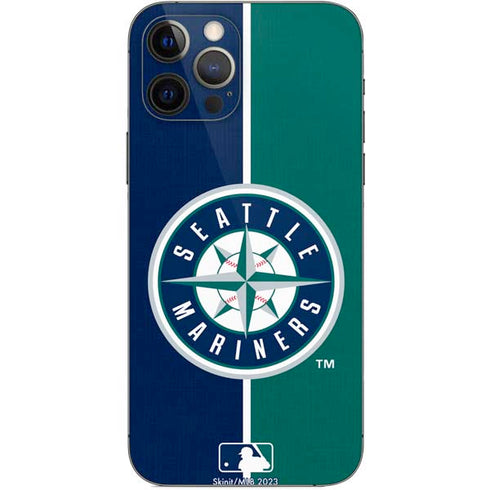 MLB Seattle Mariners Split iPhone 12 Pro Skin