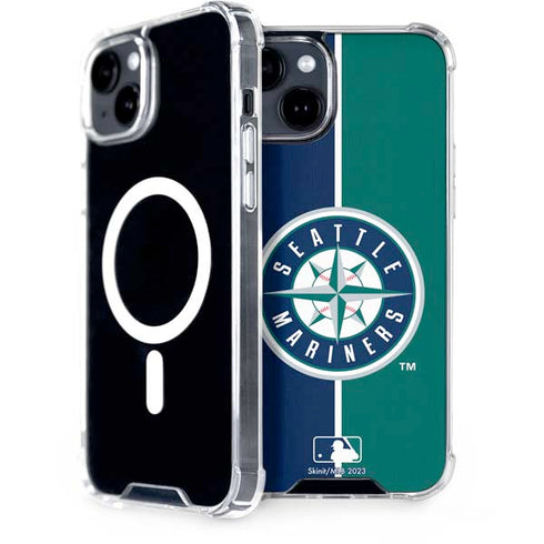 MLB Seattle Mariners Split iPhone 13 MagSafe Case