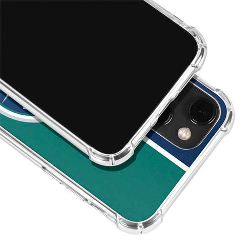 MLB Seattle Mariners Split iPhone 13 Mini Clear Case