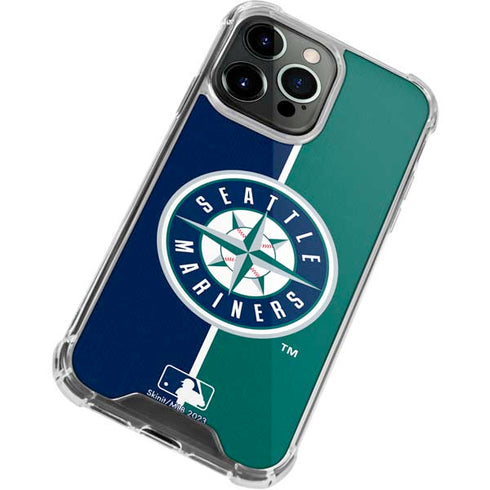 MLB Seattle Mariners Split iPhone 13 Pro Clear Case
