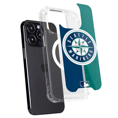 MLB Seattle Mariners Split iPhone 13 Pro MagSafe Case