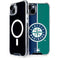 MLB Seattle Mariners Split iPhone 15 MagSafe Case