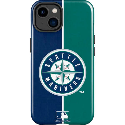 MLB Seattle Mariners Split iPhone 15 Plus Impact Case