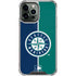 MLB Seattle Mariners Split iPhone 15 Pro Max Clear Case
