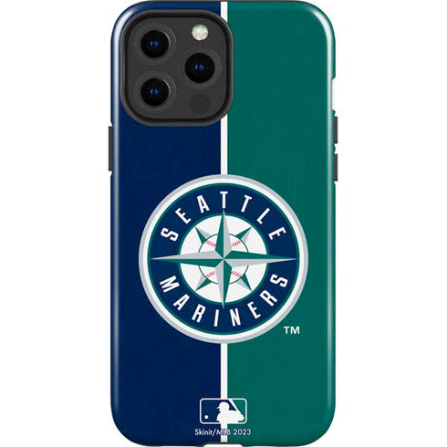 MLB Seattle Mariners Split iPhone 15 Pro Max Impact Case