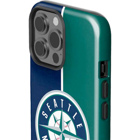 MLB Seattle Mariners Split iPhone 15 Pro Max Impact Case