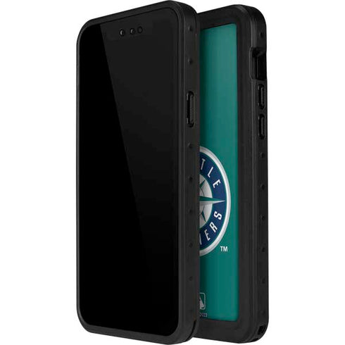 MLB Seattle Mariners Split iPhone 14 Pro Max Waterproof Case