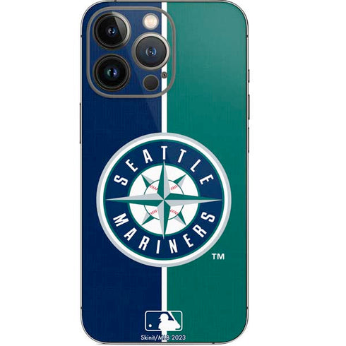 MLB Seattle Mariners Split iPhone 14 Pro Skin
