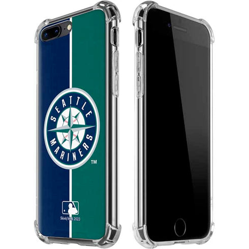 MLB Seattle Mariners Split iPhone 7/8 Plus Clear Case