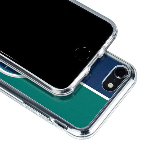 MLB Seattle Mariners Split iPhone SE (2nd & 3rd Gen) Clear Case