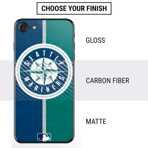 MLB Seattle Mariners Split iPhone SE (2nd & 3rd Gen) Skin