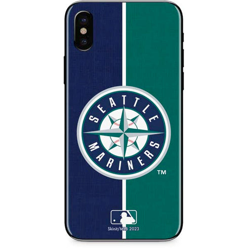 MLB Seattle Mariners Split iPhone X Skin