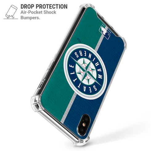 MLB Seattle Mariners Split iPhone XS Max Clear Case