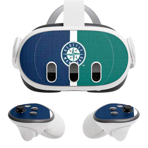 MLB Seattle Mariners Split Meta Quest 3 Skin