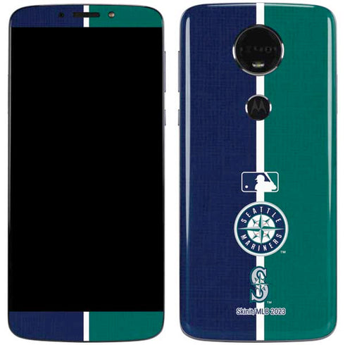 MLB Seattle Mariners Split Moto E5 Plus Skin