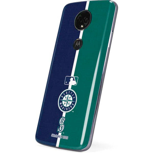 MLB Seattle Mariners Split Moto E5 Plus Skin