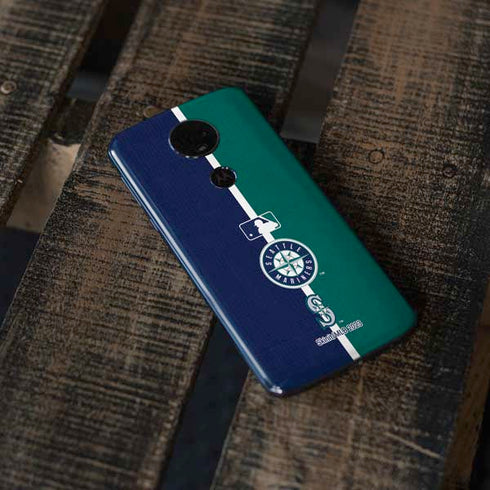 MLB Seattle Mariners Split Moto E5 Plus Skin