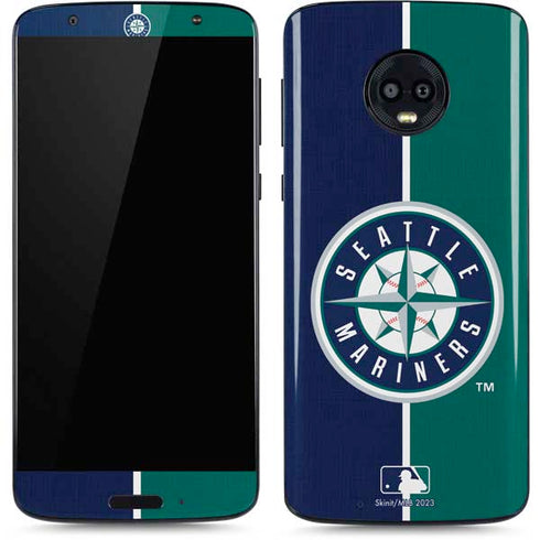 MLB Seattle Mariners Split Moto G6 Skin