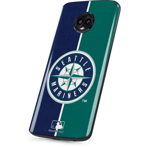MLB Seattle Mariners Split Moto G6 Skin