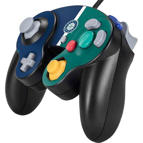 MLB Seattle Mariners Split Nintendo GameCube Controller Skin