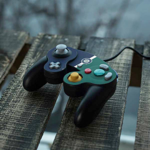 MLB Seattle Mariners Split Nintendo GameCube Controller Skin