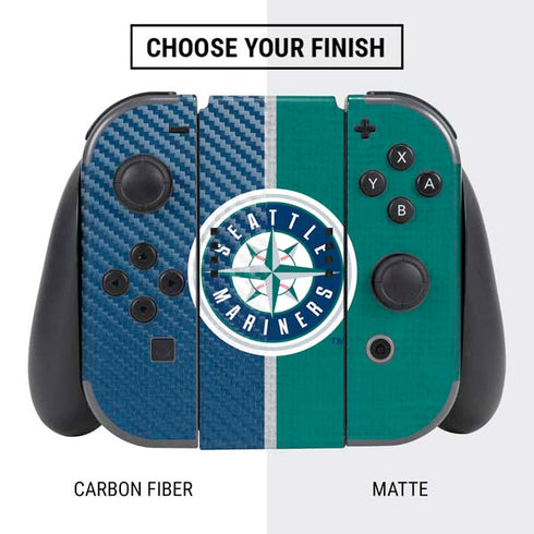 MLB Seattle Mariners Split Nintendo Switch Bundle Skin