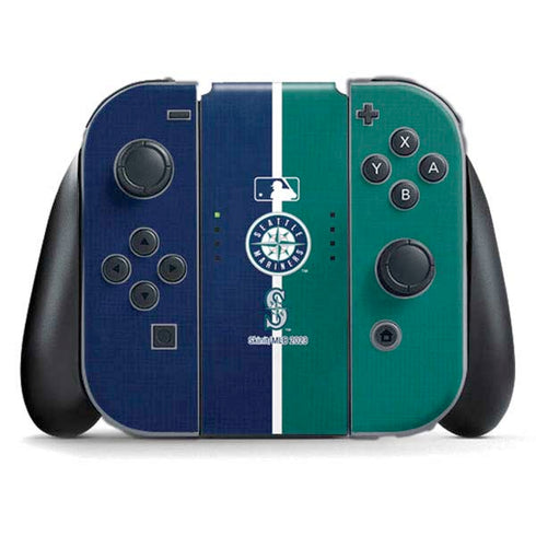 MLB Seattle Mariners Split Nintendo Switch (2017-2021) Joy-Con Controller Skin