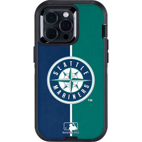 MLB Seattle Mariners Split Otterbox Defender iPhone Skin