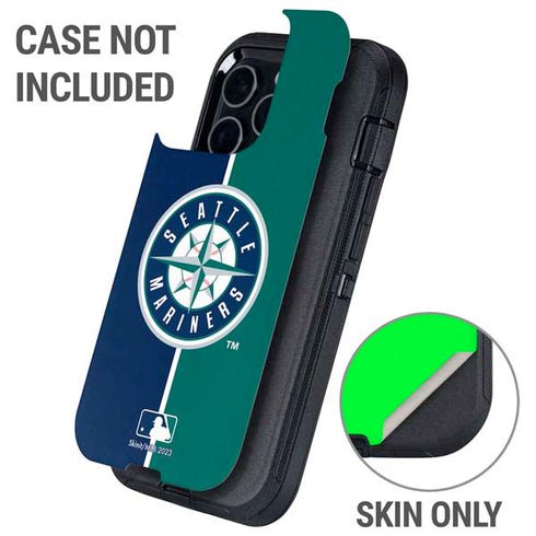 MLB Seattle Mariners Split Otterbox Defender iPhone Skin