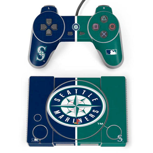 MLB Seattle Mariners Split PlayStation Classic Bundle Skin