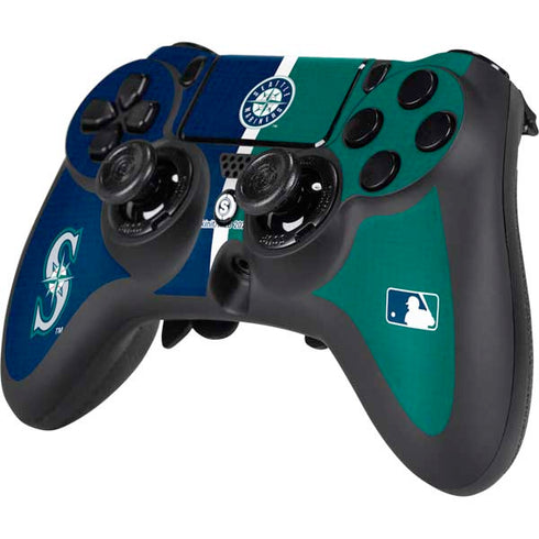 MLB Seattle Mariners Split PS4/PC SCUF Impact Controller Skin