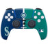 MLB Seattle Mariners Split PS5 Controller Skin