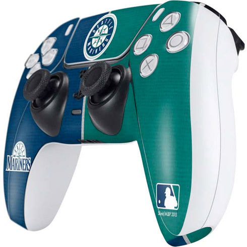 MLB Seattle Mariners Split PS5 Controller Skin