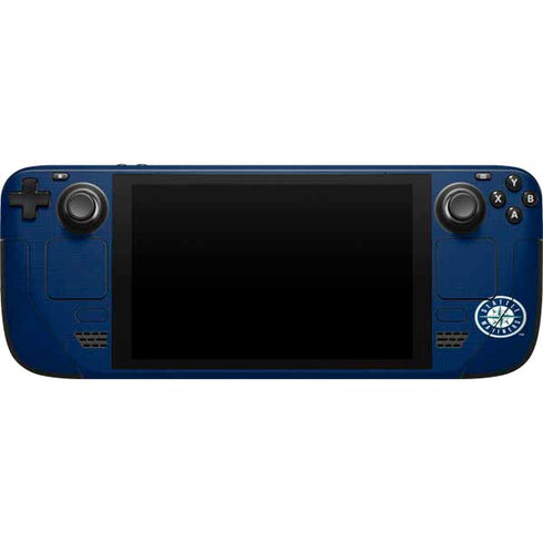 MLB Seattle Mariners Split Steam Deck Handheld Gaming Computer Skin