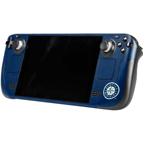 MLB Seattle Mariners Split Steam Deck Handheld Gaming Computer Skin