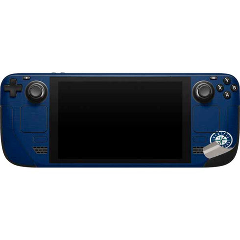 MLB Seattle Mariners Split Steam Deck Handheld Gaming Computer Skin