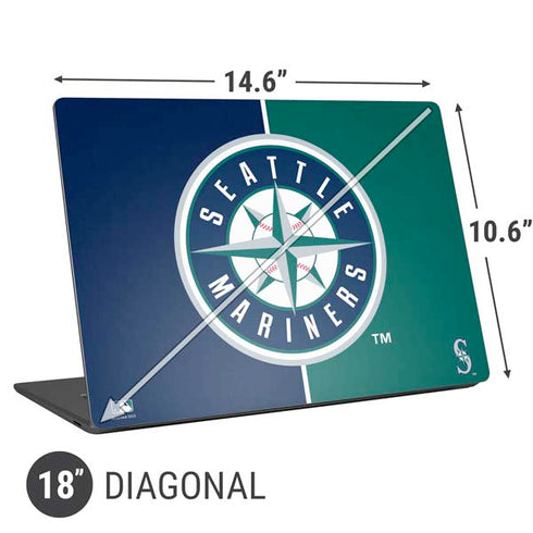 MLB Seattle Mariners Split Universal Laptop 18in (14.6 x 10.6in) Skin