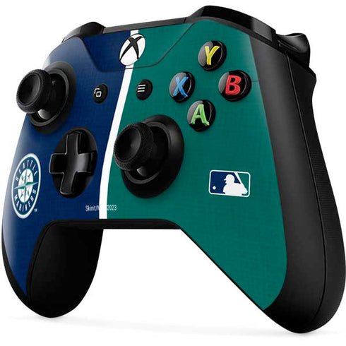 MLB Seattle Mariners Split Xbox One X Controller Skin