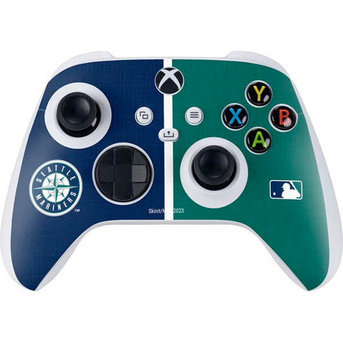 MLB Seattle Mariners Split Xbox Series S Controller Skin