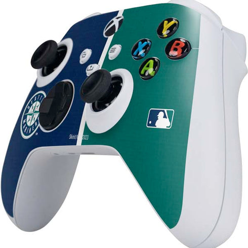 MLB Seattle Mariners Split Xbox Series S Controller Skin
