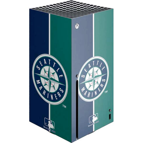 MLB Seattle Mariners Split Xbox Series X Console Skin