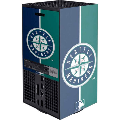 MLB Seattle Mariners Split Xbox Series X Console Skin