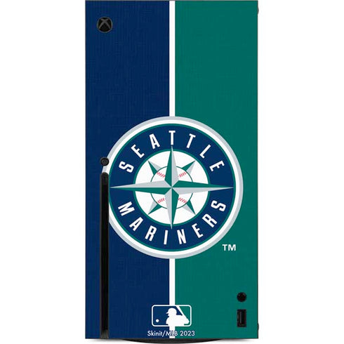 MLB Seattle Mariners Split Xbox Series X Console Skin