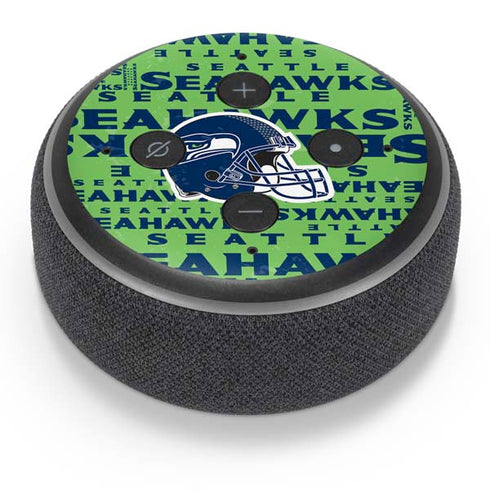 NFL Seattle Seahawks - Blast Green Amazon Echo Dot Skin