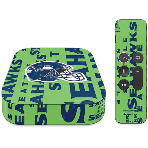 NFL Seattle Seahawks - Blast Green Apple TV Skin